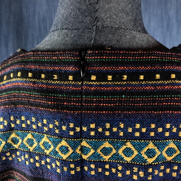 ELLISON Women's M Woven  Dress Tribal pattern BoHo - Picture 7 of 8